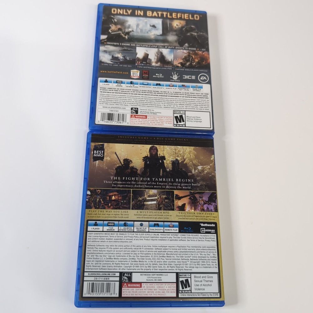 The Elder Scrolls Gold PS4‎ / Battlefield 4 PS4 Bundle EUC - Picture 2 of 6